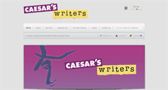 Desktop Screenshot of caesarswriters.com